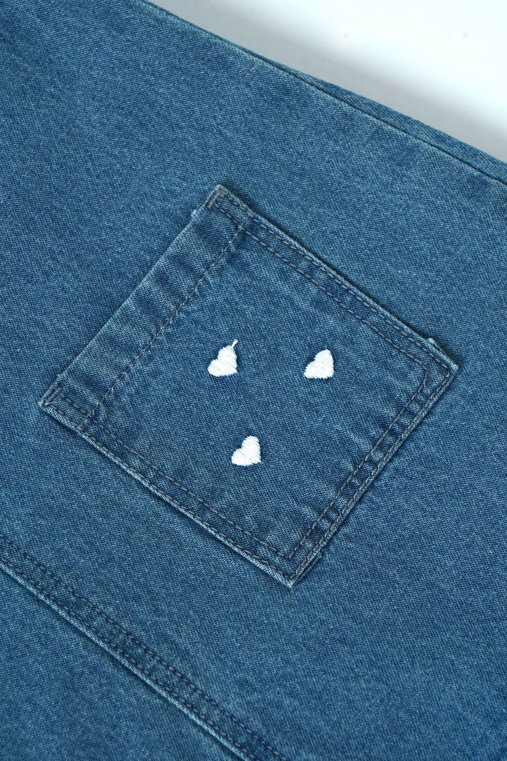 Popees Baby Girls Denim Sleeveless Dress with Heart Pockets |Soft Cotton Denim Outfit (3–36 Months)