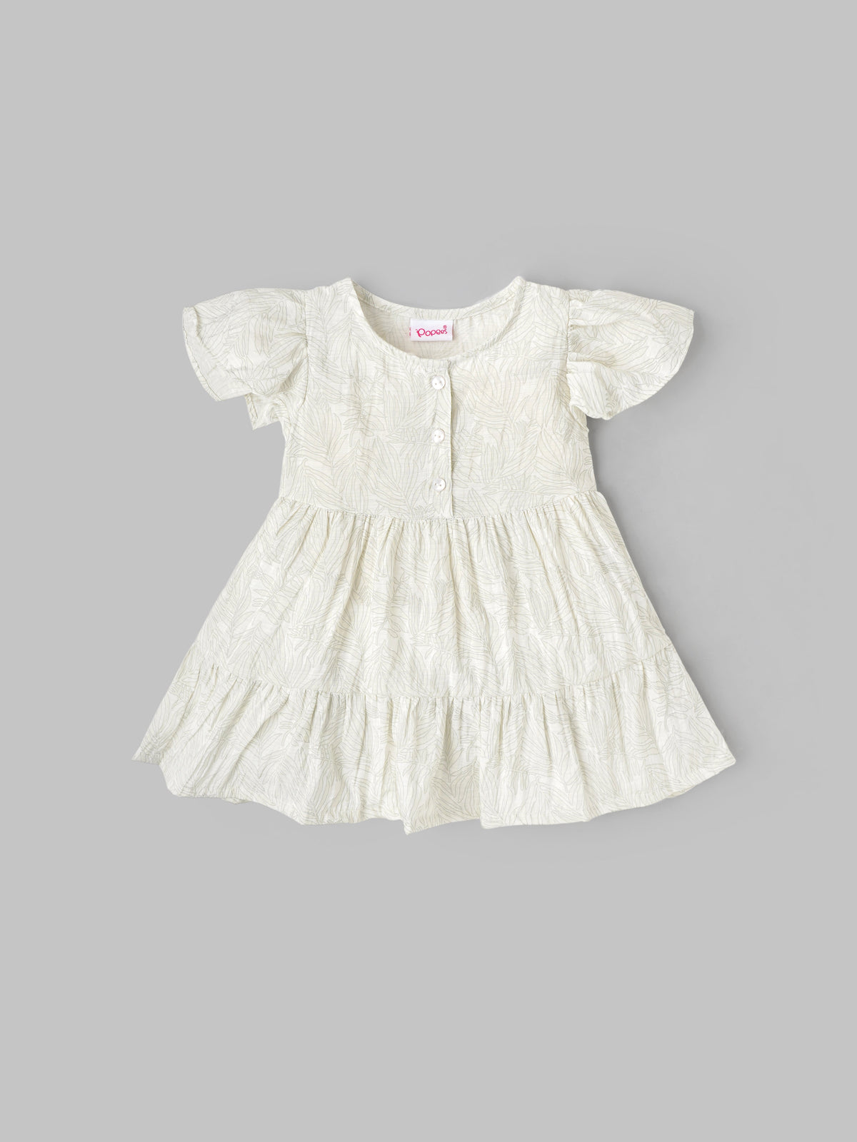 Popees Cute and Comfortable Front Open Top (3-18 Months) for Baby Girls - 3-6 M