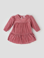 Popees Soft & Stylish Full Sleeve Dress Floral Embroidery (3–36 Months) for Baby Girls