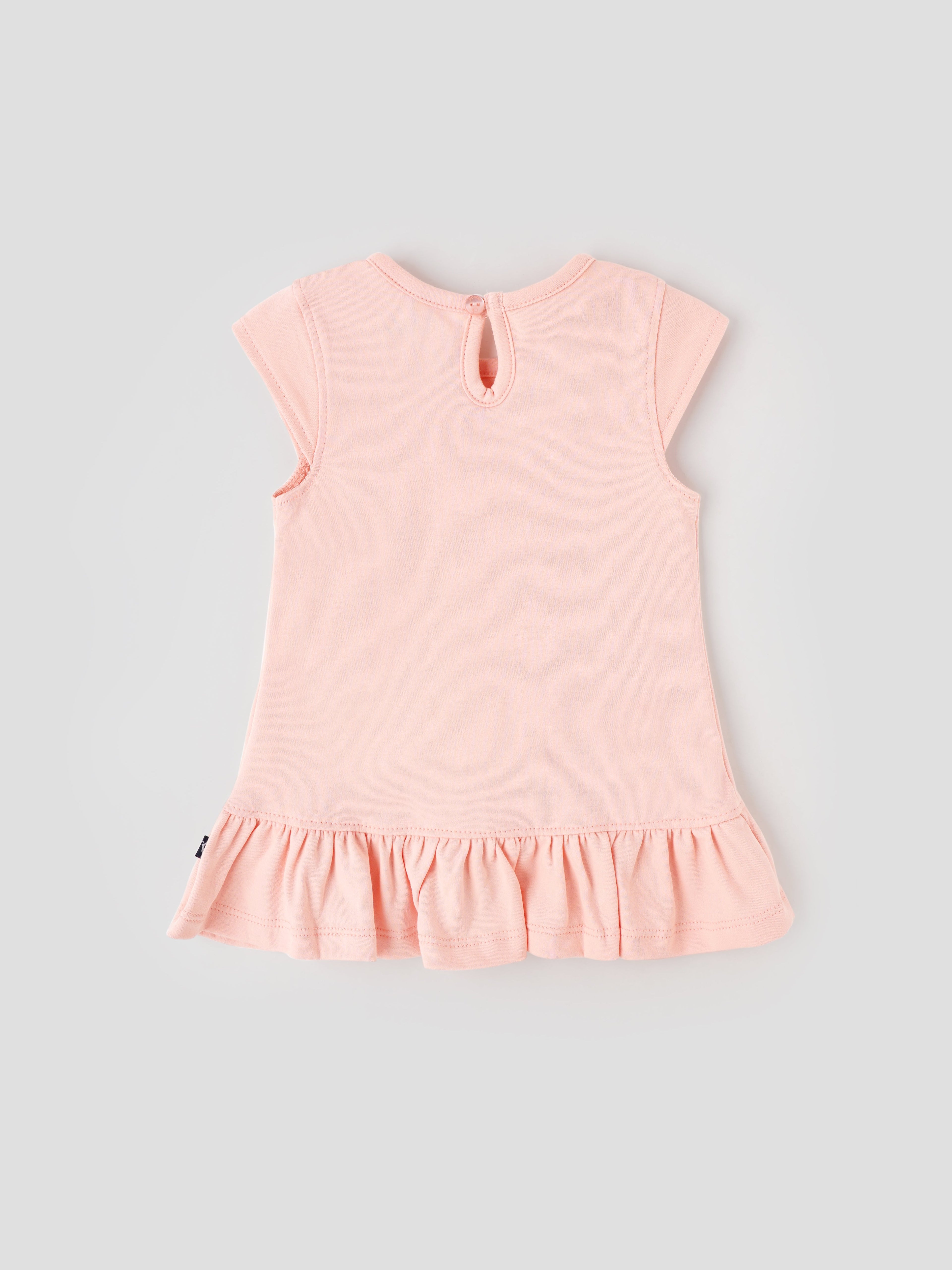 Popees Cute Bunny Design Cotton Dress (3–18 Months) for Baby Girls