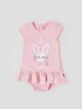 Popees Cute Bunny Design Cotton Dress (3–18 Months) for Baby Girls