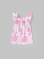 Popees Soft & Stylish Printed Pink Flower Design with Comfortable Fit (3-36 Months)for Baby Girls