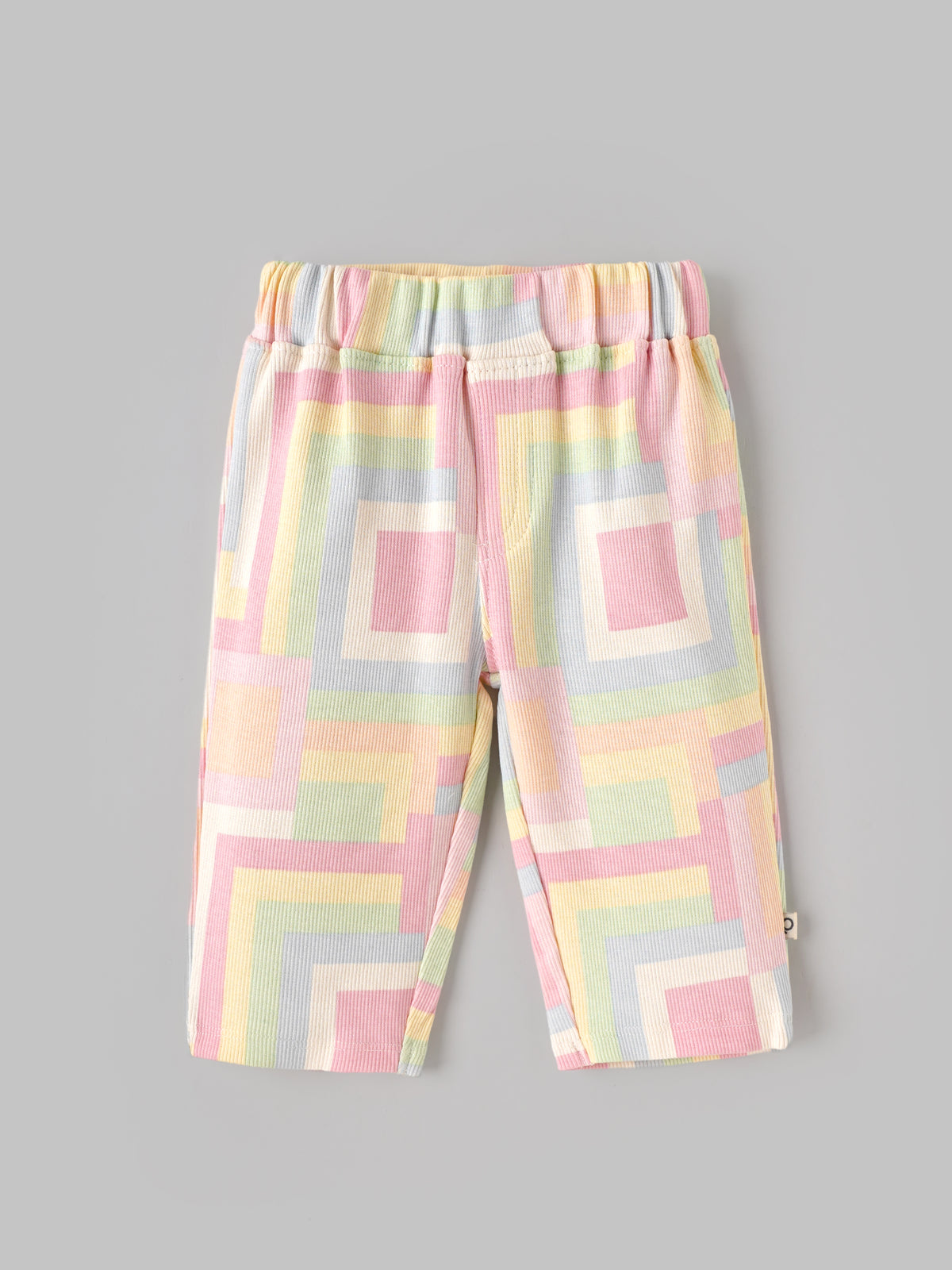 Popees Baby Girls Multicolour Geometric Print Pants with Elasticated Waistband | 3-36 Months
