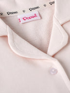 Popees Baby Girls Cotton Sleepsuit | Light Pink | 3-24 Months