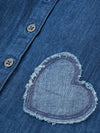 Popees Classic Denim Layered Dress with Heart Styling (3-36 Months) for Girls