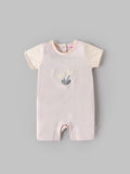 Popees Baby Girls Full Sleeves Cotton Romper| Peach| 3-24 Months
