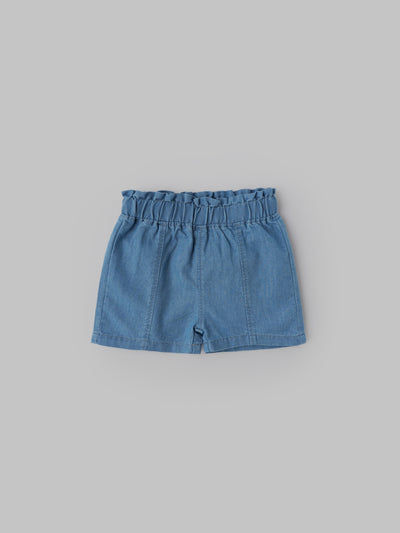 Popees Baby Girls Full Sleeve T-Shirt & Shorts Set| Pink & Blue| 3-24 Months