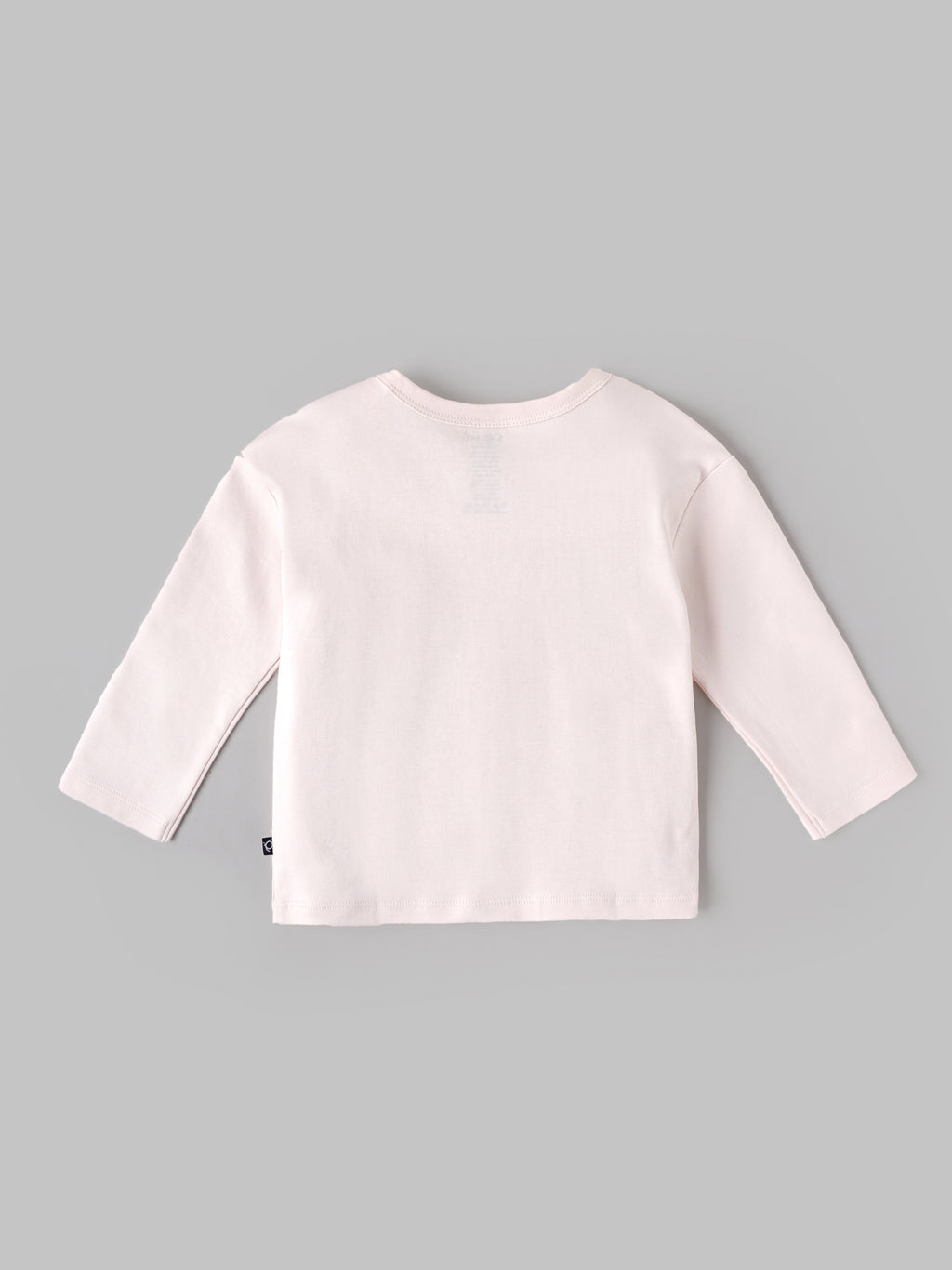 Popees Baby Girls Cotton Full Sleeve T-Shirt | Light Pink Super Star Print | 3-24 Months