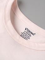 Popees Baby Girls Cotton Full Sleeve T-Shirt | Light Pink Super Star Print | 3-24 Months