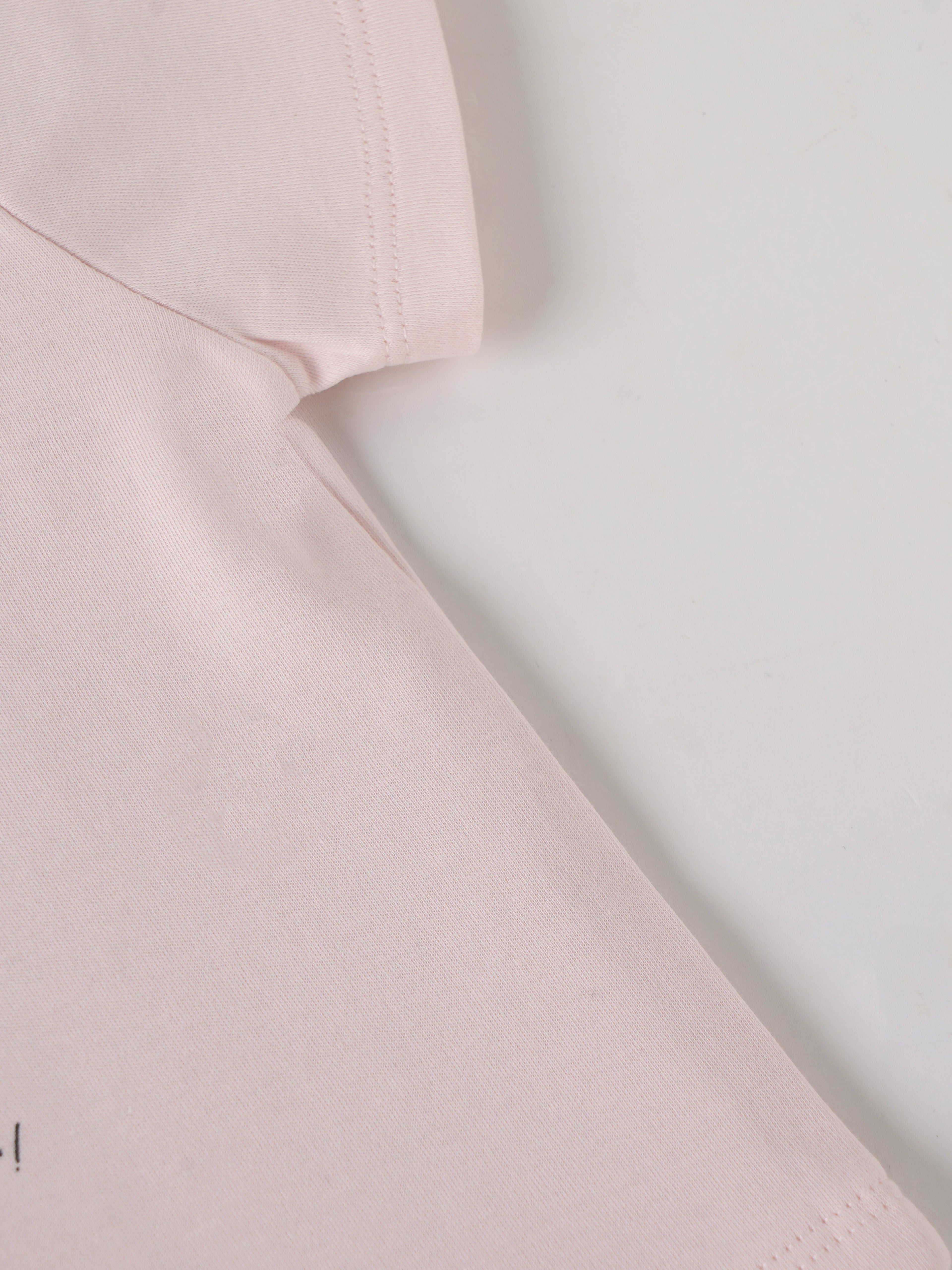 Popees Baby Girls Light Peach Pink T-Shirt | Daily Wear Cotton (3 M to 24 M)