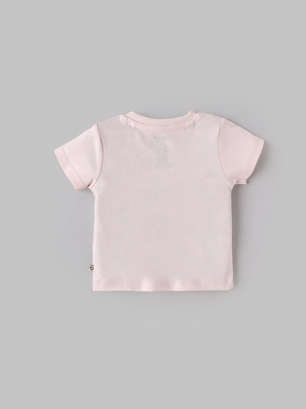 Popees Baby Girls Smiley Print Cotton T-Shirt| Pastel Pink| 3-24 Months
