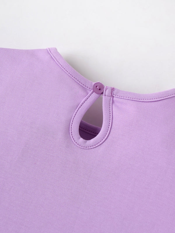 Popees Soft & Stylish Chest Letter Printed T-Shirt (3–24Months) for Baby Girls