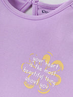 Popees Soft & Stylish Chest Letter Printed T-Shirt (3–24Months) for Baby Girls