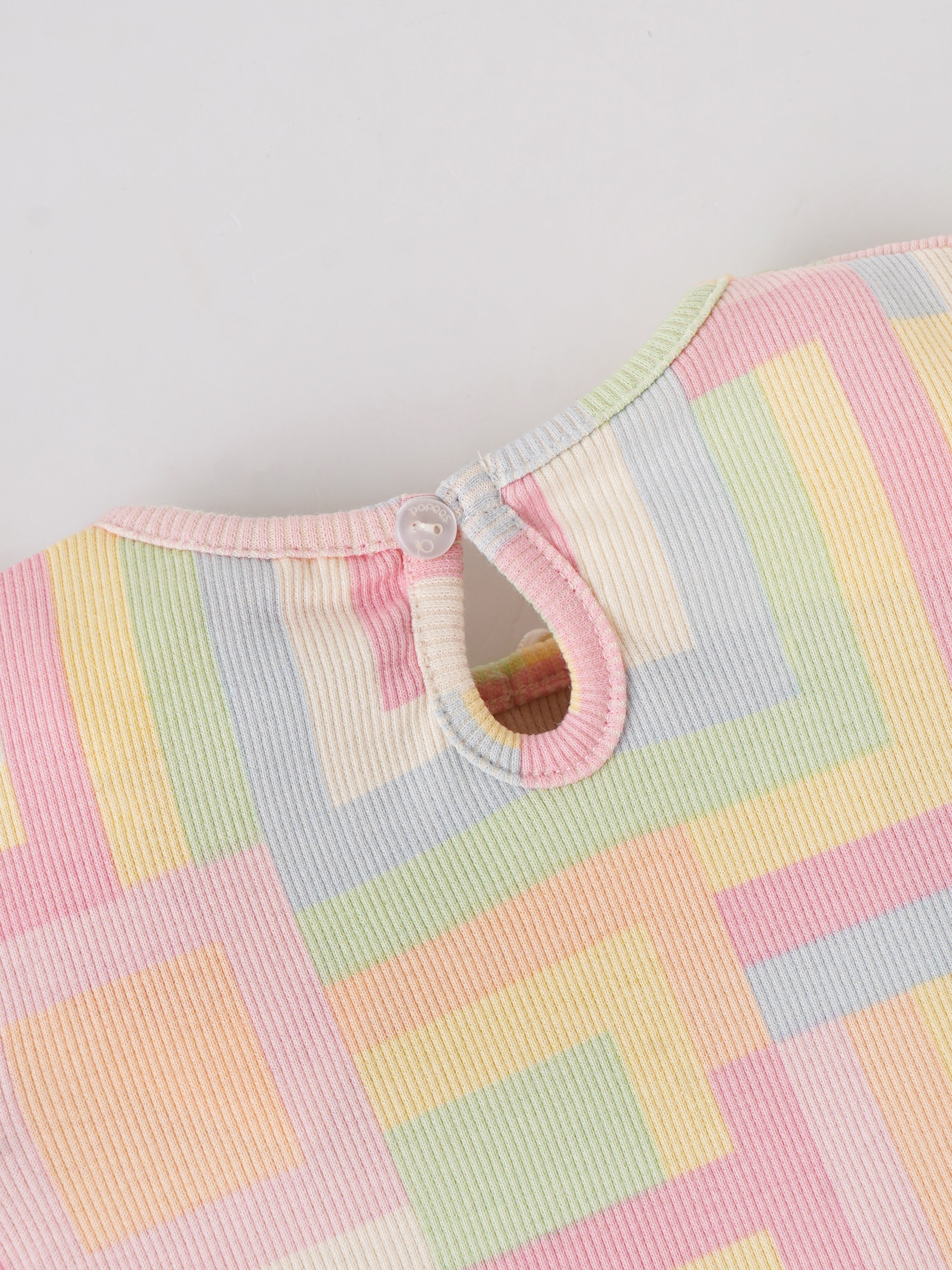 Popees Baby Girls Puff Sleeves Cotton Top| Multi-Color| 3-36 Months