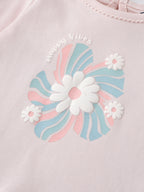 Popees Baby Girls Floral Print Full Sleeve Cotton Top| Light Pink| 3-24 Months