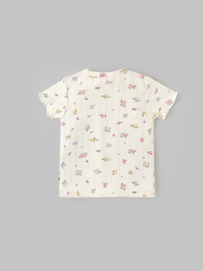 Popees Soft & Stylish All-Over Floral Printed Top (3–24 Months)for Baby Girls
