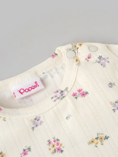 Popees Soft & Stylish All-Over Floral Printed Top (3–24 Months)for Baby Girls