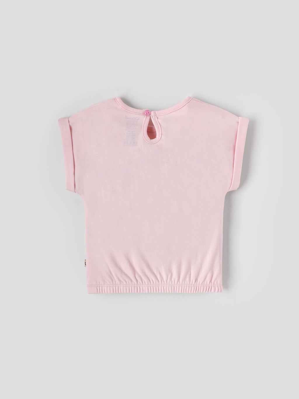 Popees Baby Girls Cap Sleeves Cotton Top| Pink| 3-24 Months