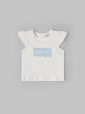 Popees Short Sleeve Back Open Top (3–36 Months) for Baby Girls