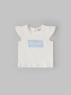 Popees Short Sleeve Back Open Top (3–36 Months) for Baby Girls