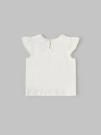 Popees Short Sleeve Back Open Top (3–36 Months) for Baby Girls