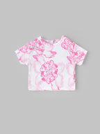 Popees Summer Ready Ruffle Sleeve Top with Abstract Print Top(3-36 Months)for Baby Girls
