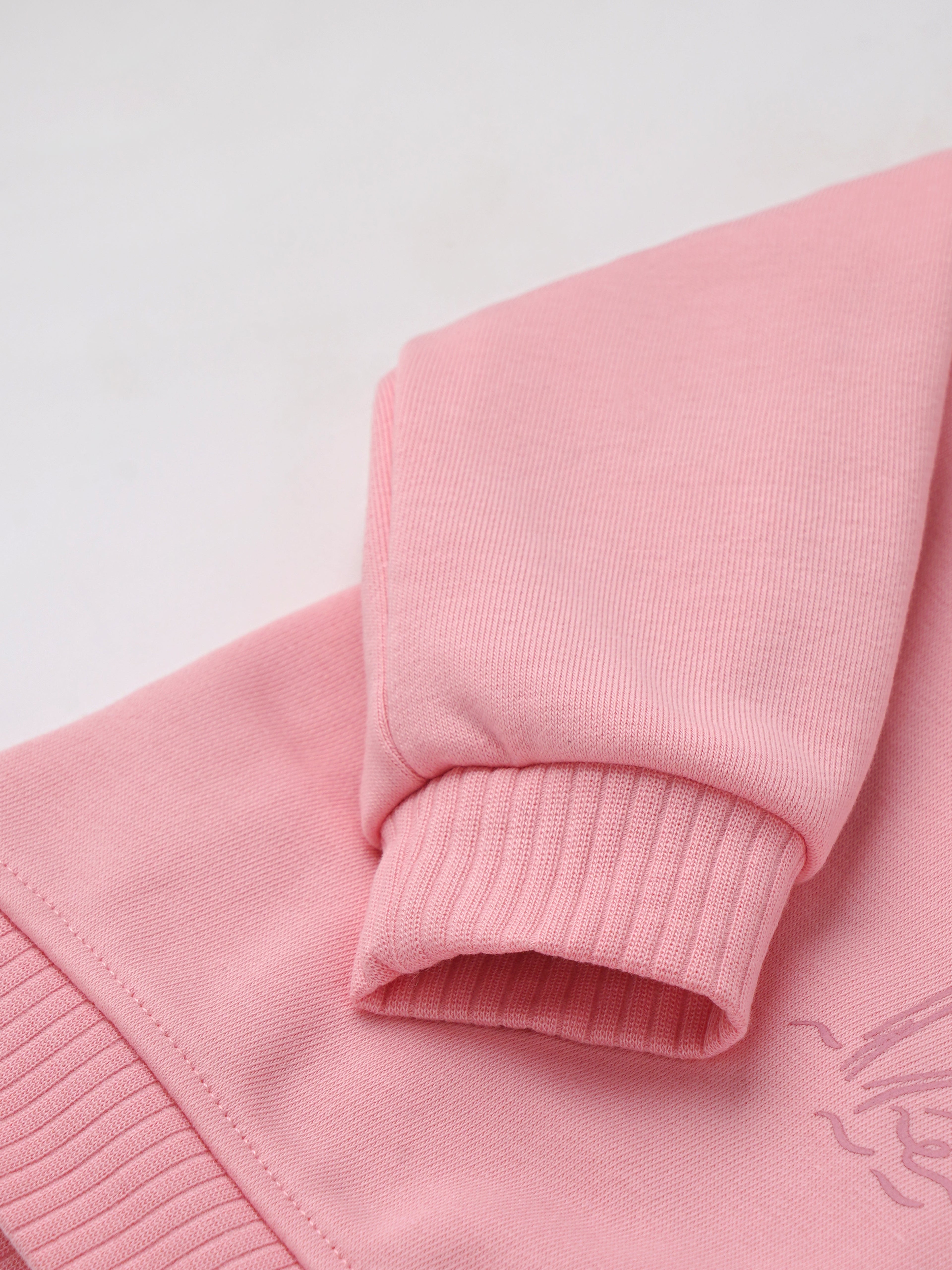 Popees Baby Girls Full Sleeves Cotton Sweatshirt| Pink| 3-36 Months