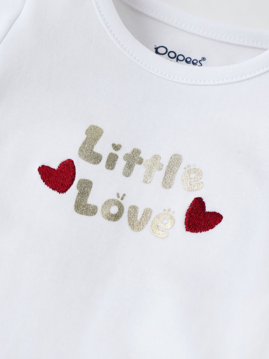Popees Baby Full Sleeve Cotton Bodysuit| White| Tiny Baby, Newborn to 6 Months