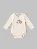 Popees Soft & Comfortable Full Sleeve Baby Boys Bodysuit |Cute Car Printt | Tiny Baby–6 Months