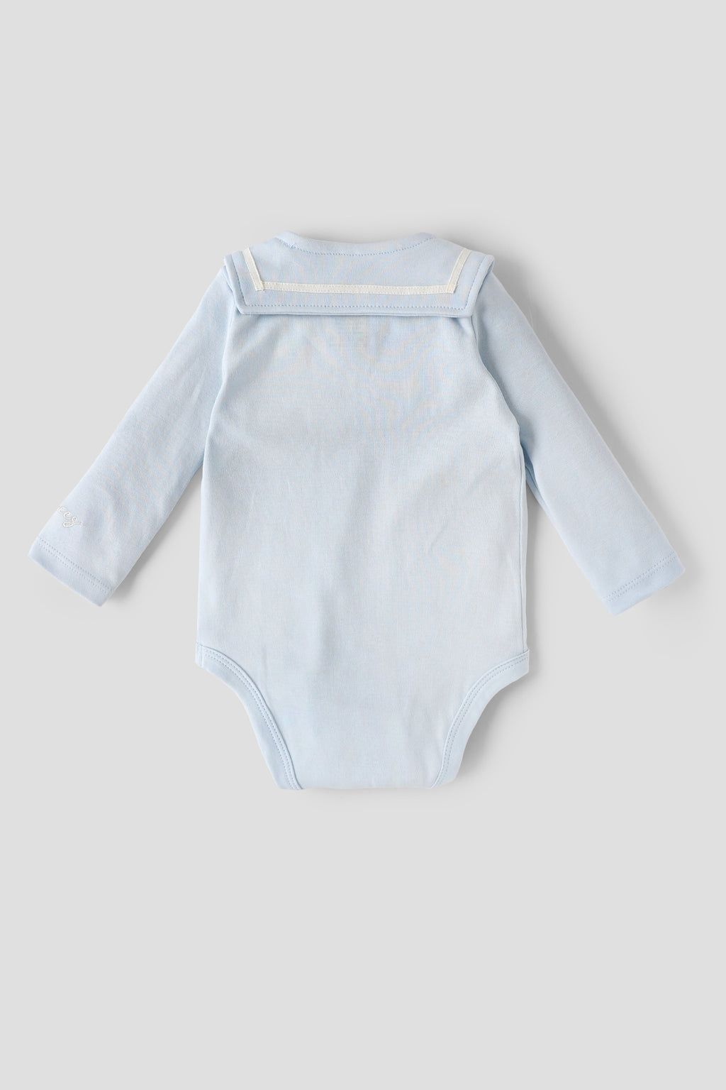 Popees Newborn Baby Boys Cotton Bodysuit with Sailor Collar |Full Sleeve Romper| NewBorn–6 Months