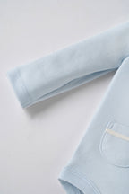 Popees Newborn Baby Boys Cotton Bodysuit with Sailor Collar |Full Sleeve Romper| NewBorn–6 Months