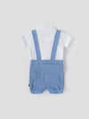 Popees Beautiful Bow Tie & Suspenders Dungaree Set(0-9 Months)for Baby Boys
