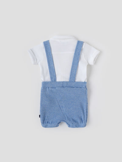 Popees Beautiful Bow Tie & Suspenders Dungaree Set(0-9 Months)for Baby Boys