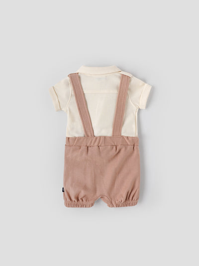 Popees Beautiful Bow Tie & Suspenders Dungaree Set(0-9 Months)for Baby Boys