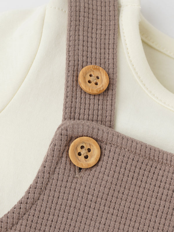 Popees Adorable & Trendy (0–6 Months) Dungaree Dress Set for Newborn Boys