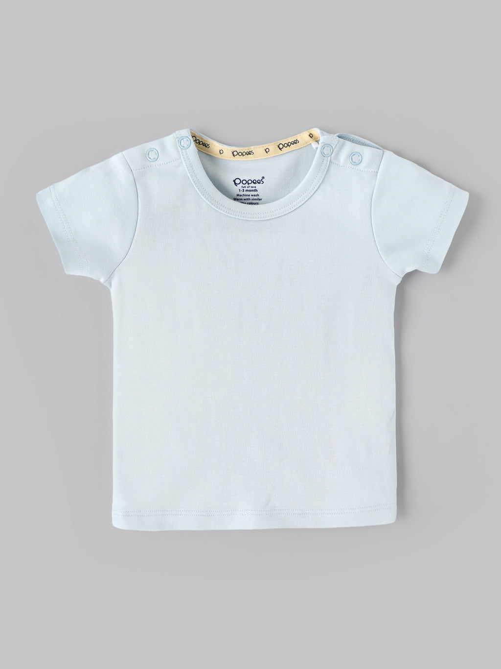Popees Baby Boys Printed Cotton Dungaree Set with Half Sleeve T-Shirt |  0–9 Months