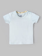 Popees Baby Boys Printed Cotton Dungaree Set with Half Sleeve T-Shirt |  0–9 Months