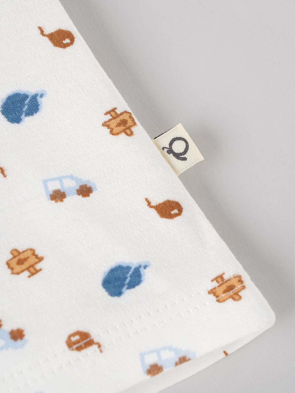 Popees Baby Boys Printed Bamboo Cotton Jabla | Soft Half Sleeve Front Open Baby Top for Newborns & Infants