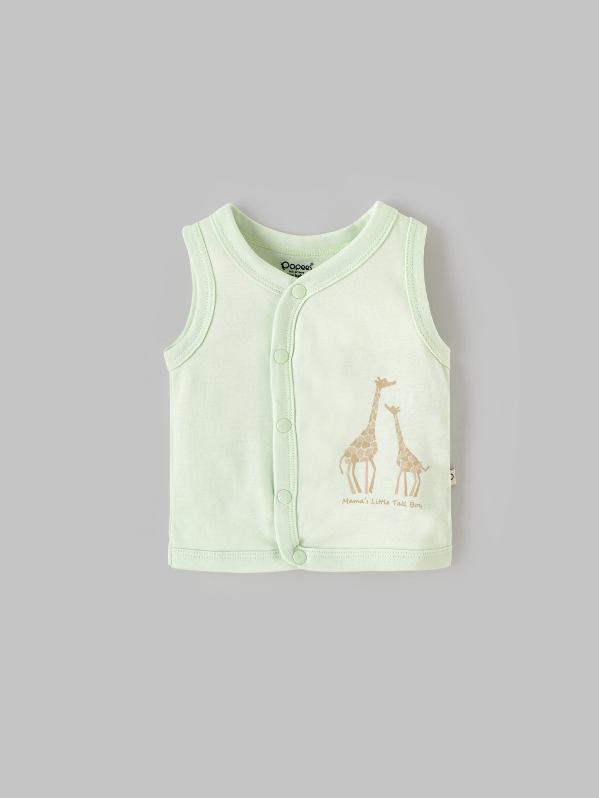 Popees Trendy & Stylish Sleeve Less Front Open Jhabla Top (0–6 Months) for Baby Boys - Tiny Baby
