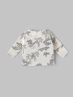 Popees Baby Boys Full Sleeve Muslin Cotton Jhabla| Off-White| 0-12 Months