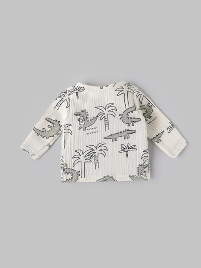 Popees Girls Full Sleeve Front Open Jhabla Top (0-6 Months)