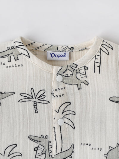 Popees Girls Full Sleeve Front Open Jhabla Top (0-6 Months)