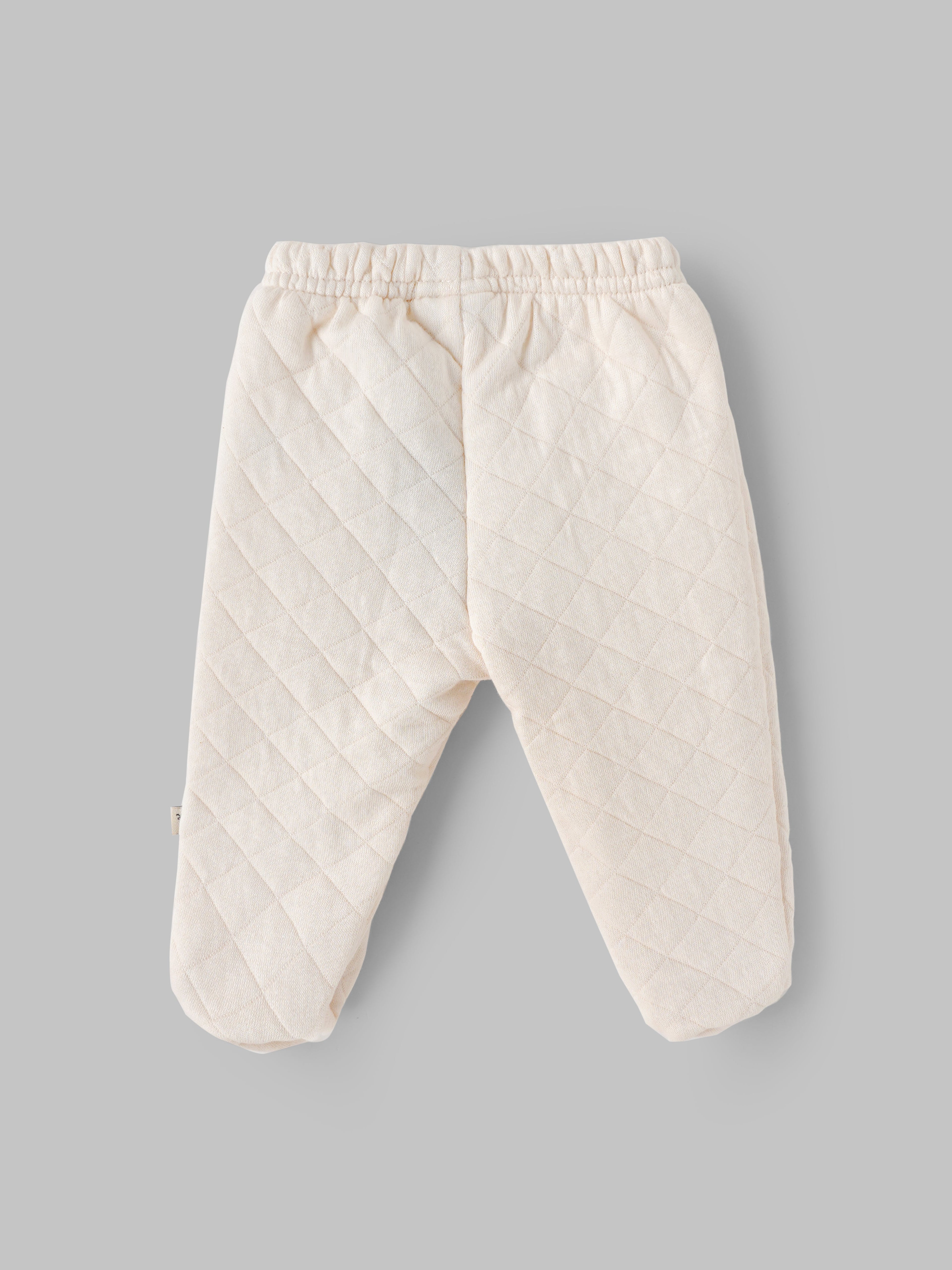 Popees Baby Boys Cotton Quilted Winter Pants| Newborn to 9 Months