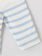 Popees Baby Boys Striped Cotton Blend Full-Length Pants with Elastic Waistband| Newborn to 9 Months