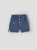 Popees Baby Boys Waffle Knit Shorts with Elastic Waist| Newborn–9M