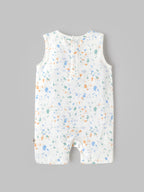 Popees Baby Boys Soft & Comfortable Elephant Print Romper | NB-9 Months