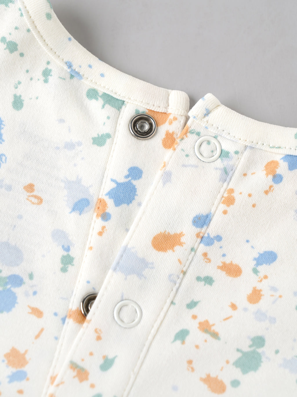 Popees Baby Boys Soft & Comfortable Elephant Print Romper | NB-9 Months