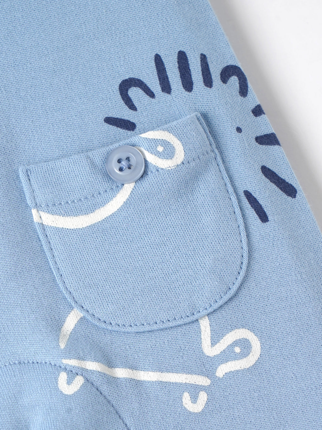 Popees Baby Boys Printed Cotton Romper Set with Cap |Henley Snap Romper (0M–9M)