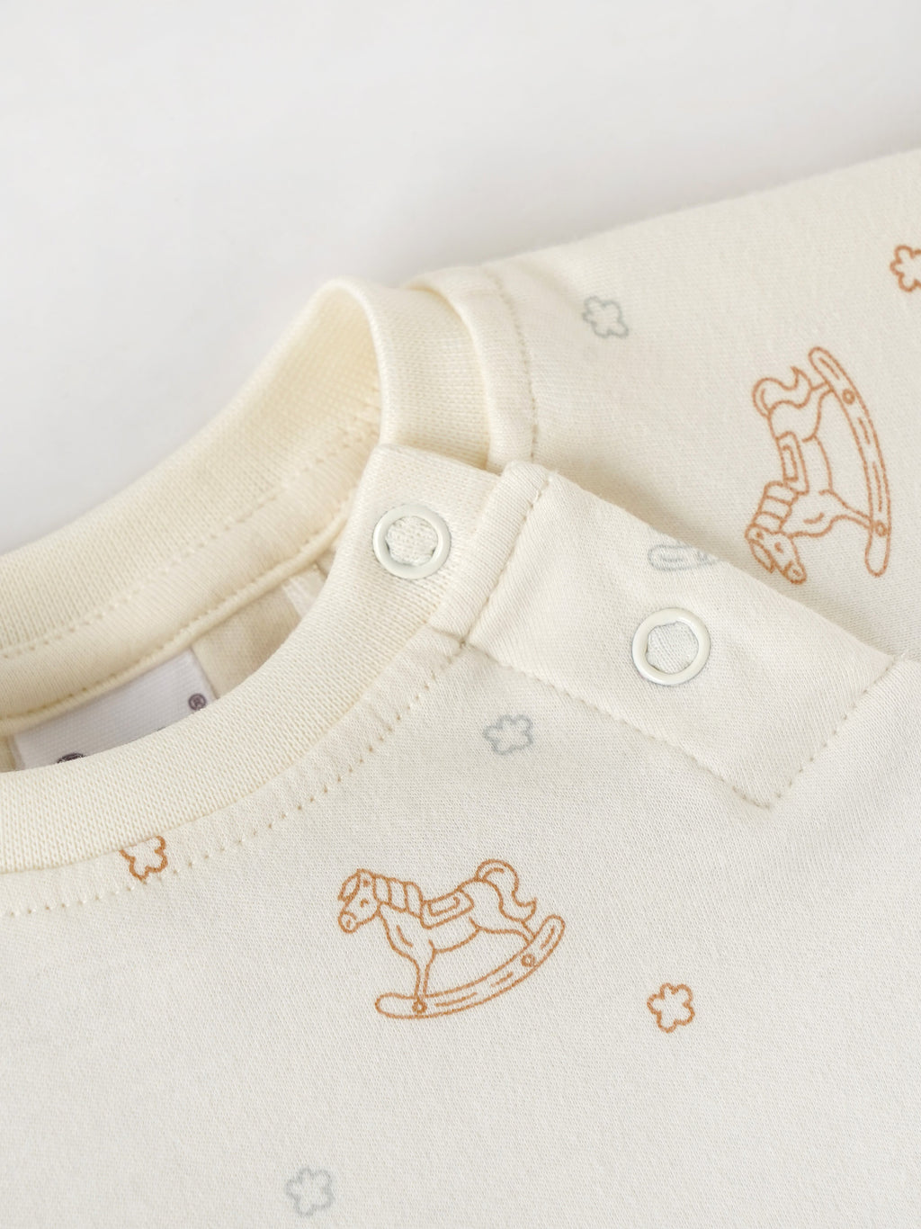 Popees Boys Half-Sleeve Front Open Romper (0-6 Months) Made of Organic Bamboo Cotton Fabric