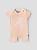 Popees Baby Boys Cotton Car Print Romper| Soft Breathable Short Sleeve Onesie (Tiny, Newborn–6 Months)